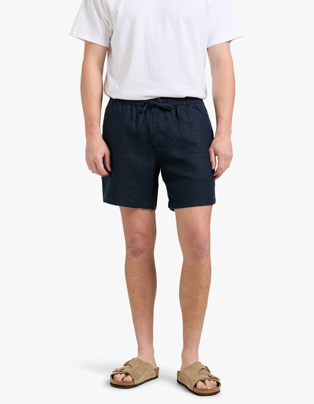 Riviera Linen Short - Navy