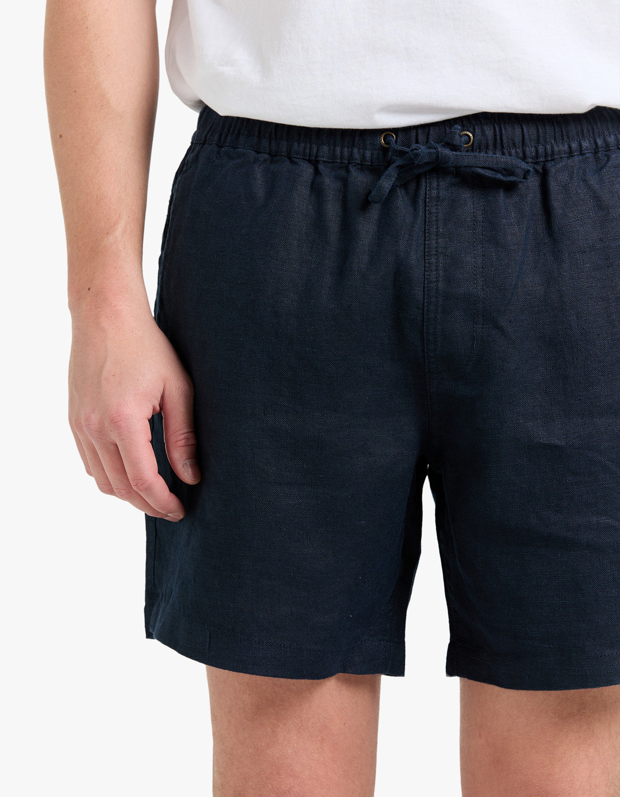 Riviera Linen Short - Navy