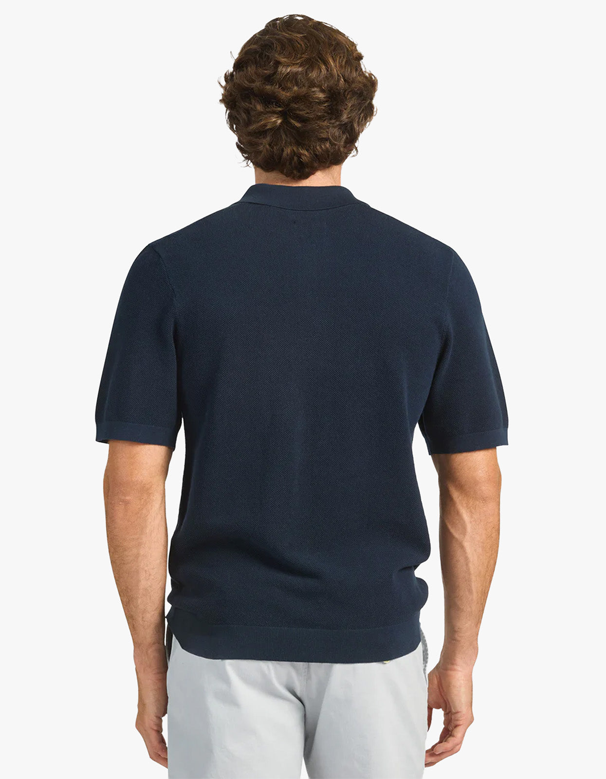 Riley Knit Polo - Navy