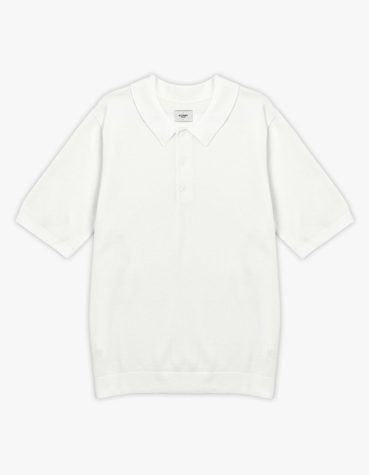 Riley Knit Polo - Off White