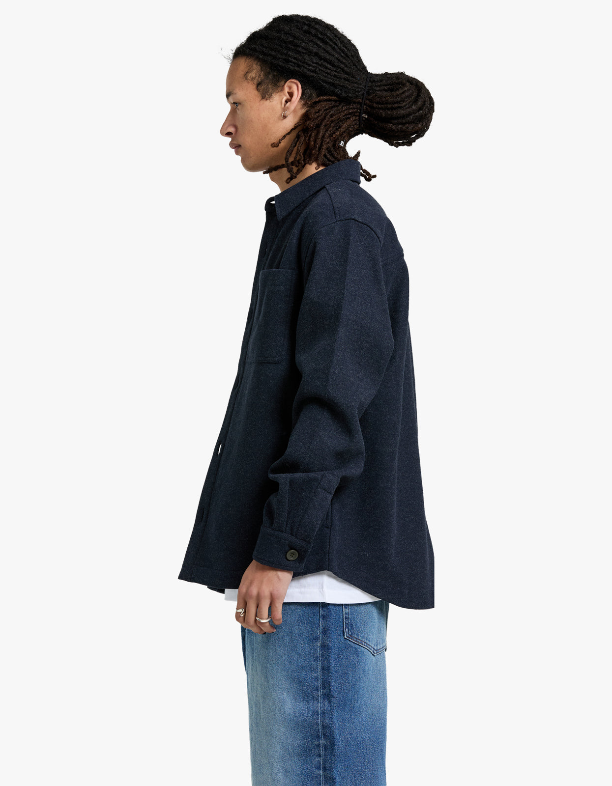 Lloyd Overshirt - Navy Marle