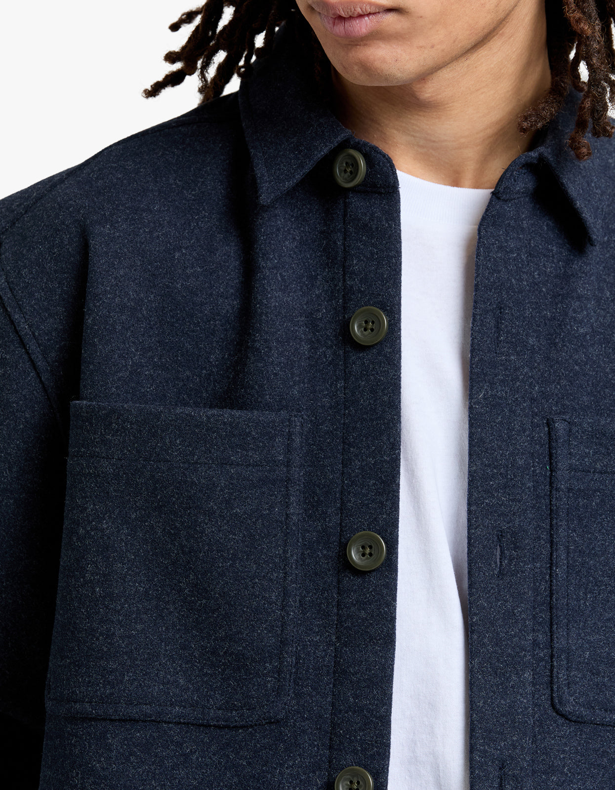 Lloyd Overshirt - Navy Marle