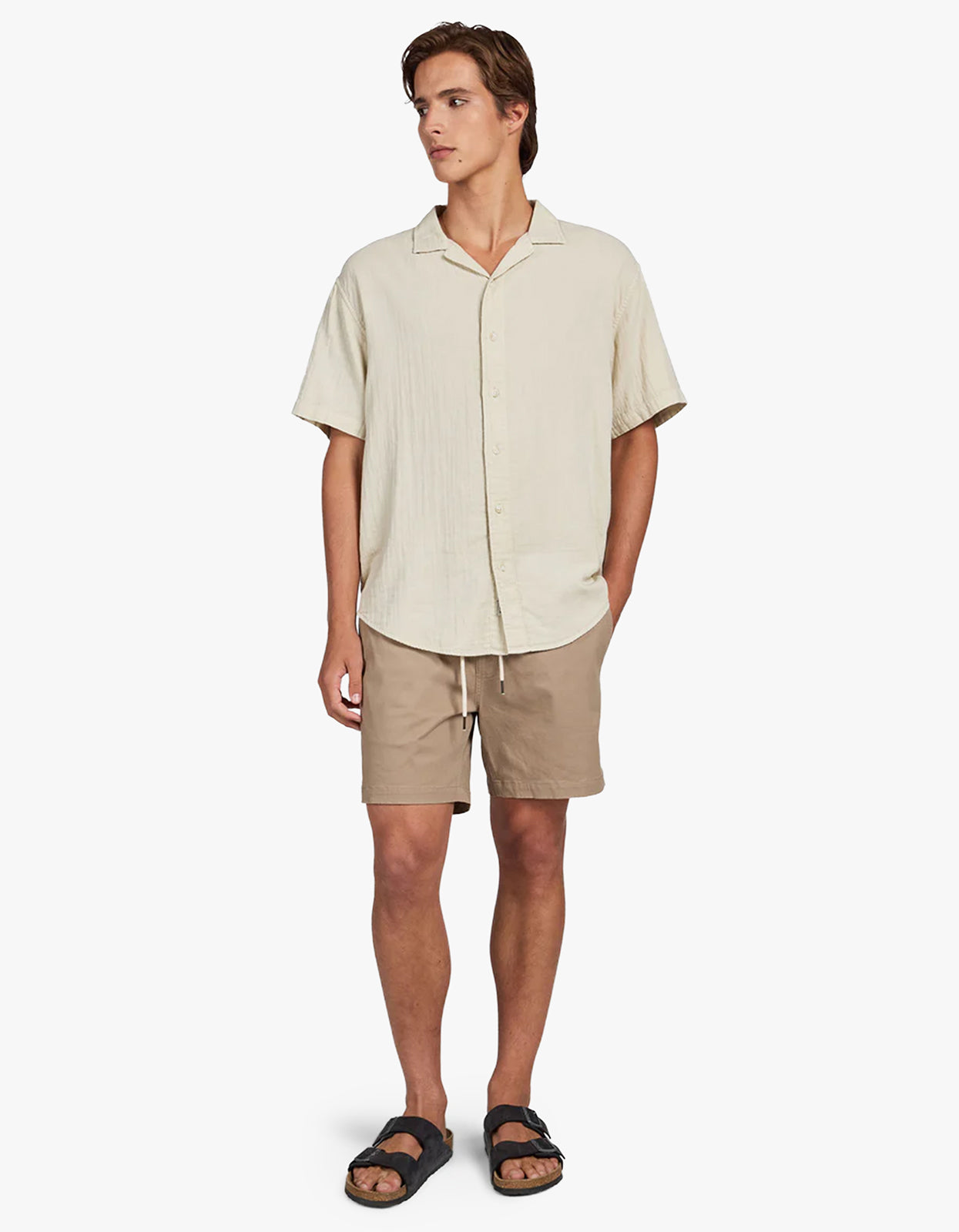 Victor Short Sleeve Shirt - Pebble