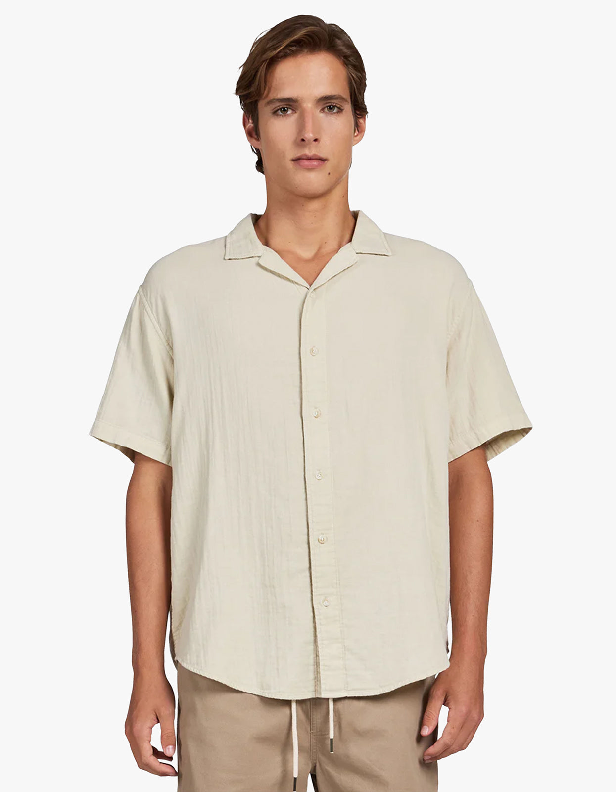 Victor Short Sleeve Shirt - Pebble