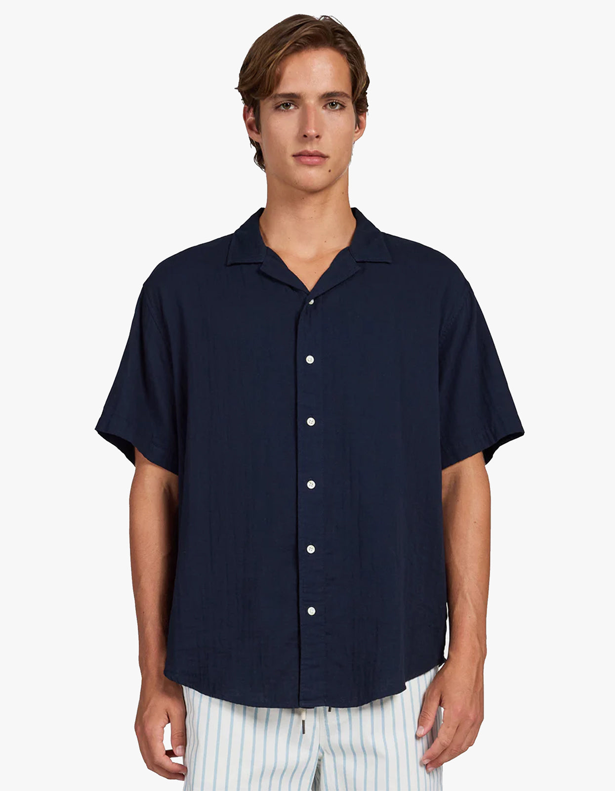Victor Short Sleeve Shirt - Peacoat Navy
