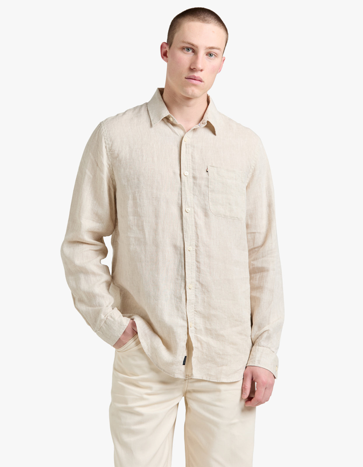 Hampton Linen Shirt - Oatmeal