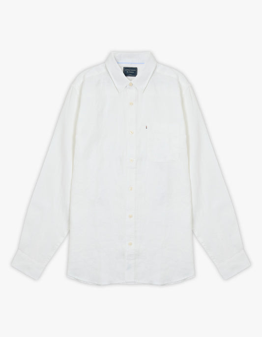 Hampton Linen Shirt - White