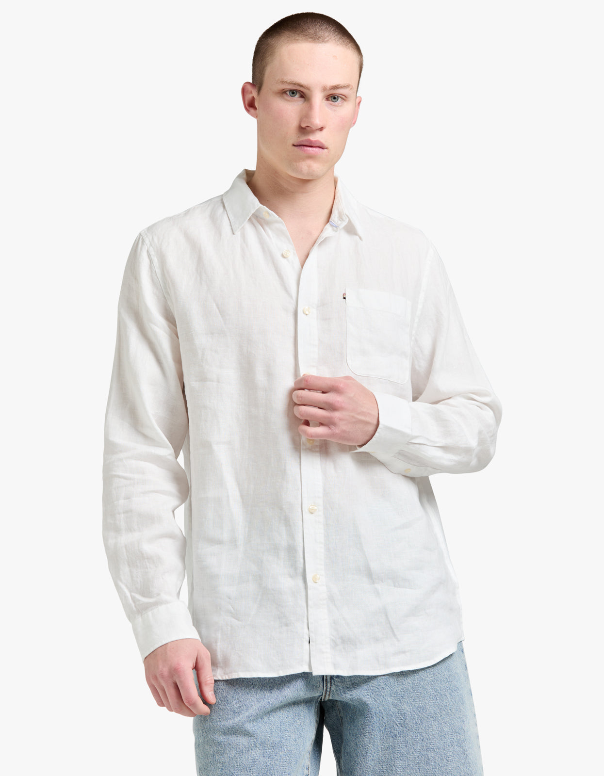 Hampton Linen Shirt - White