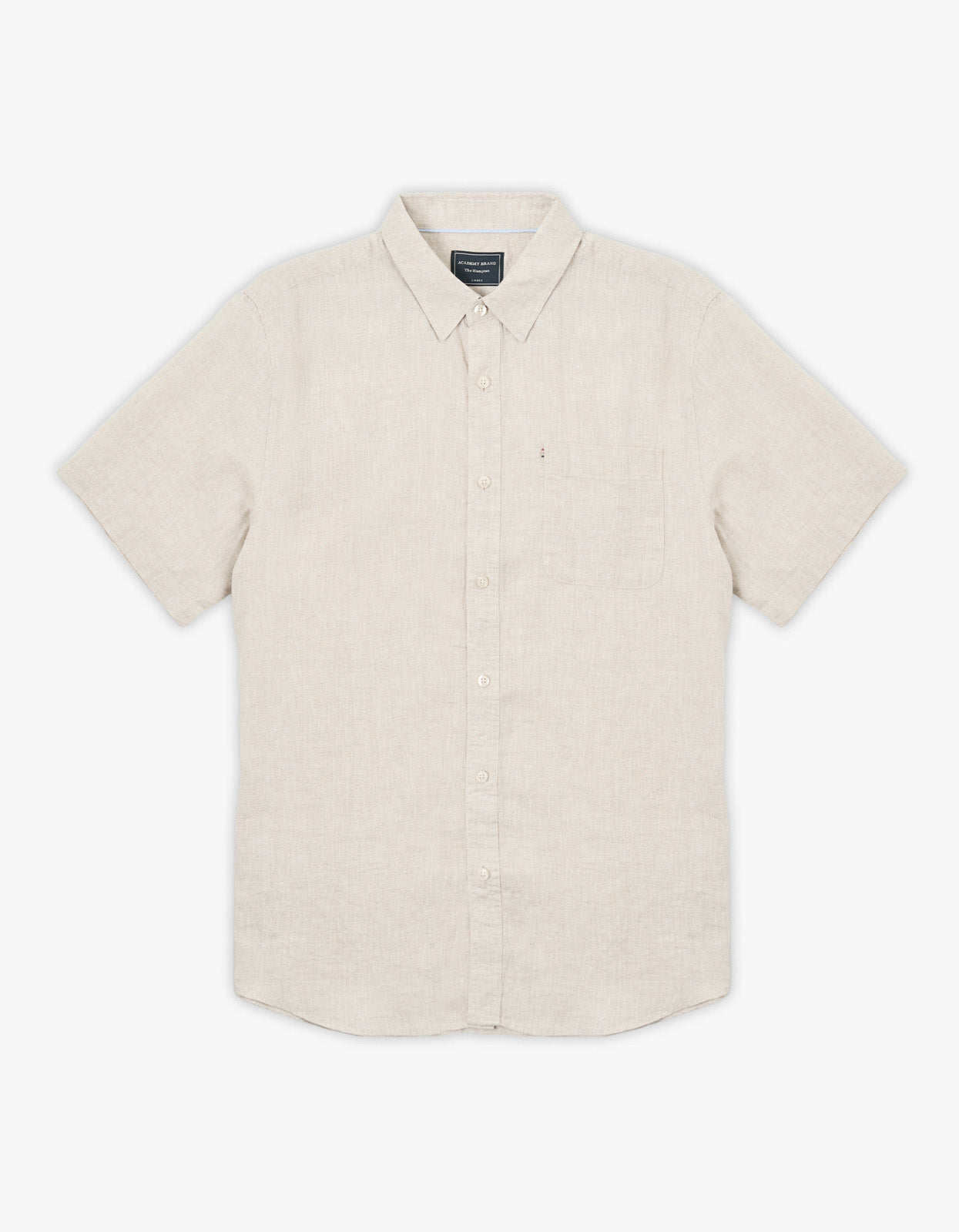 Hampton Linen S/S Shirt - Oatmeal