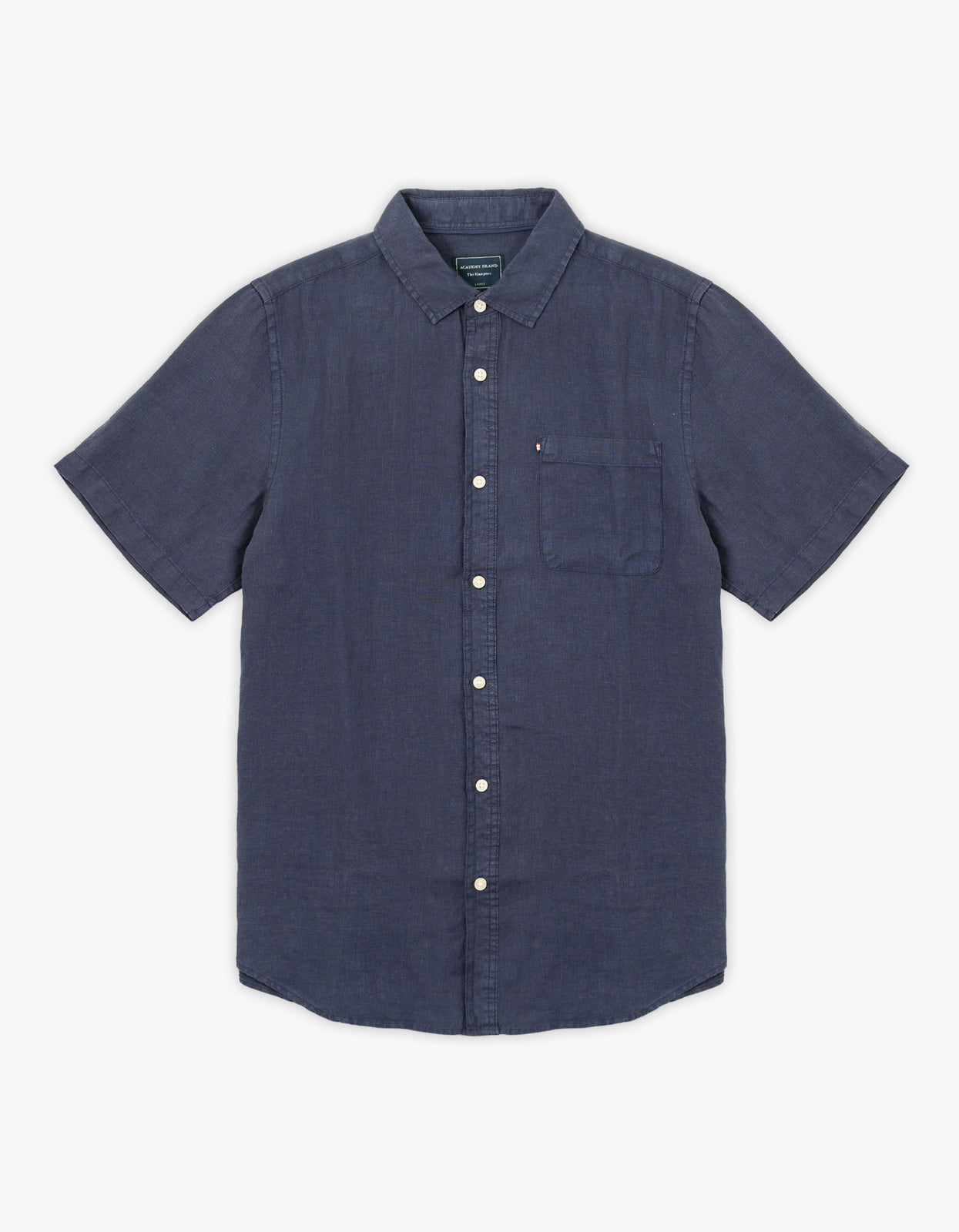 Hampton Linen S/S Shirt - Navy