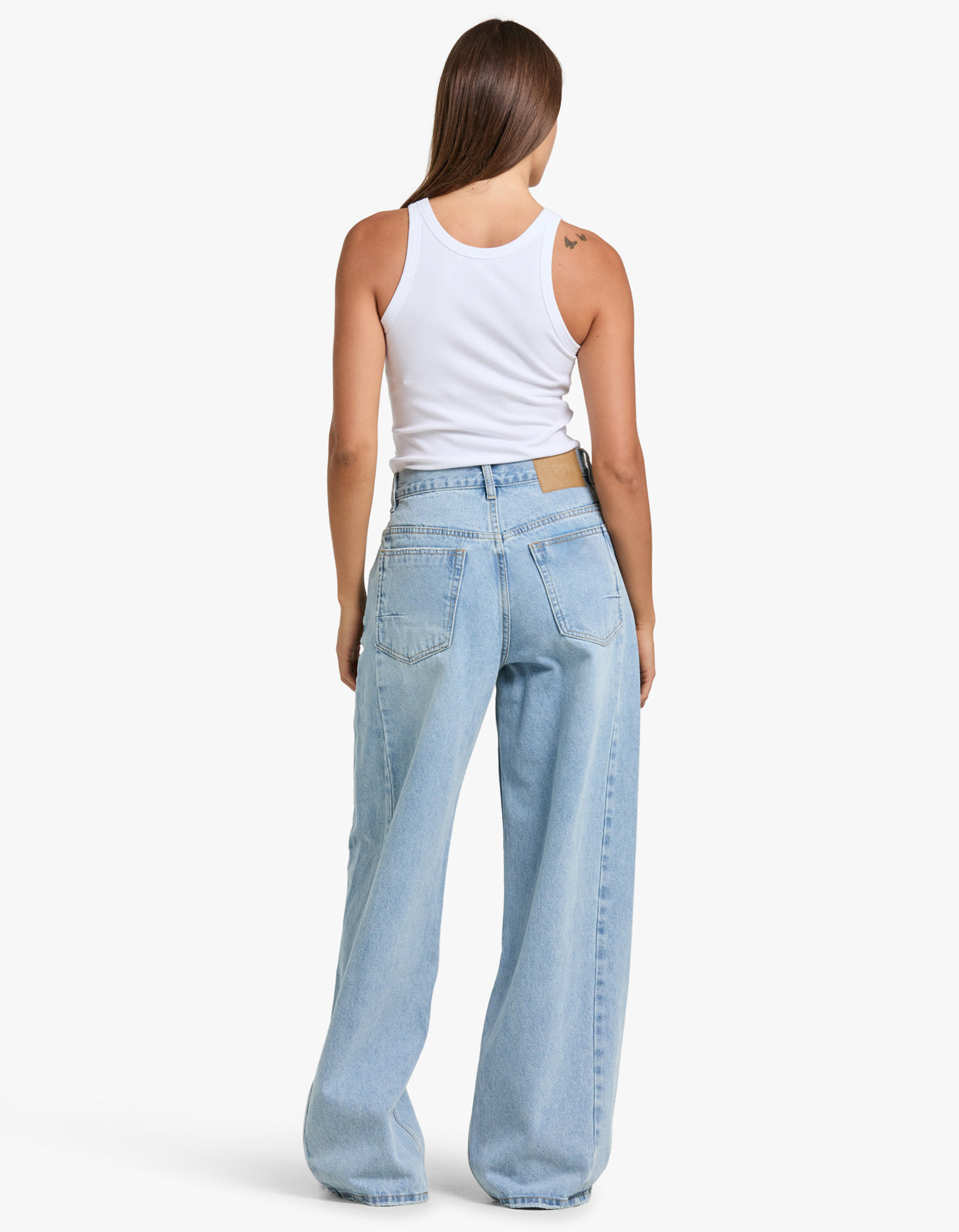 Palace Folded Waist Jean - Sunday Blue