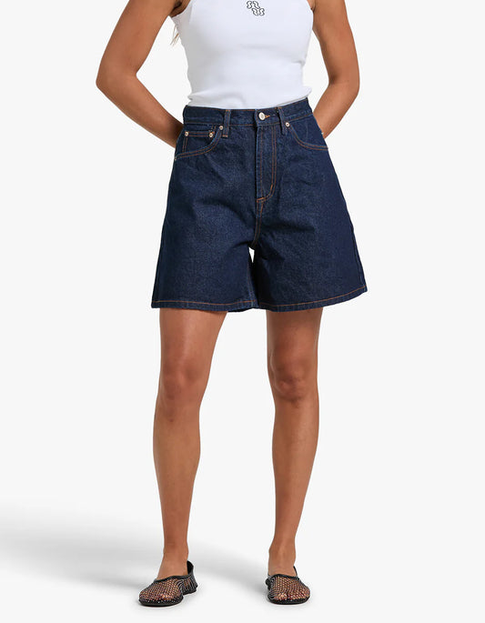 Saratoga High Rise Short - Dress Blue