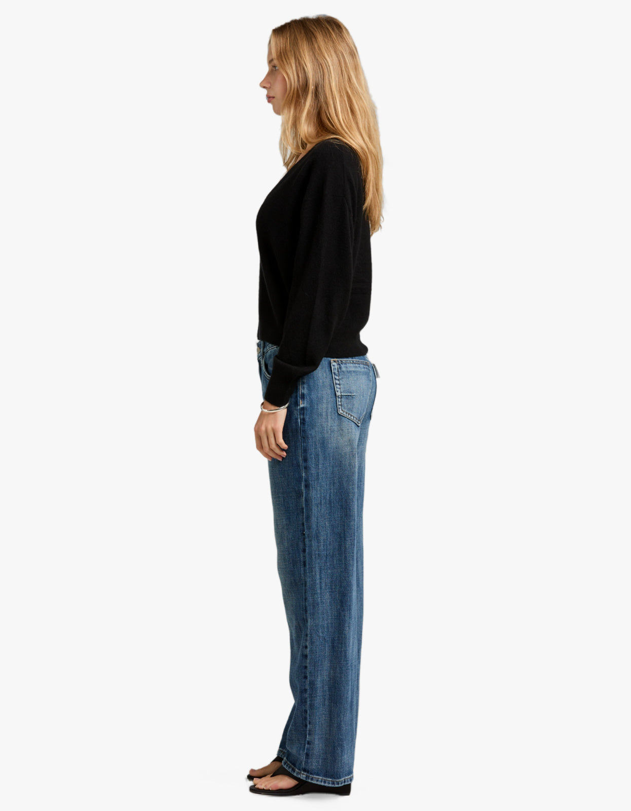Avery Mid Rise Relaxed Jean - Tuscan Blue