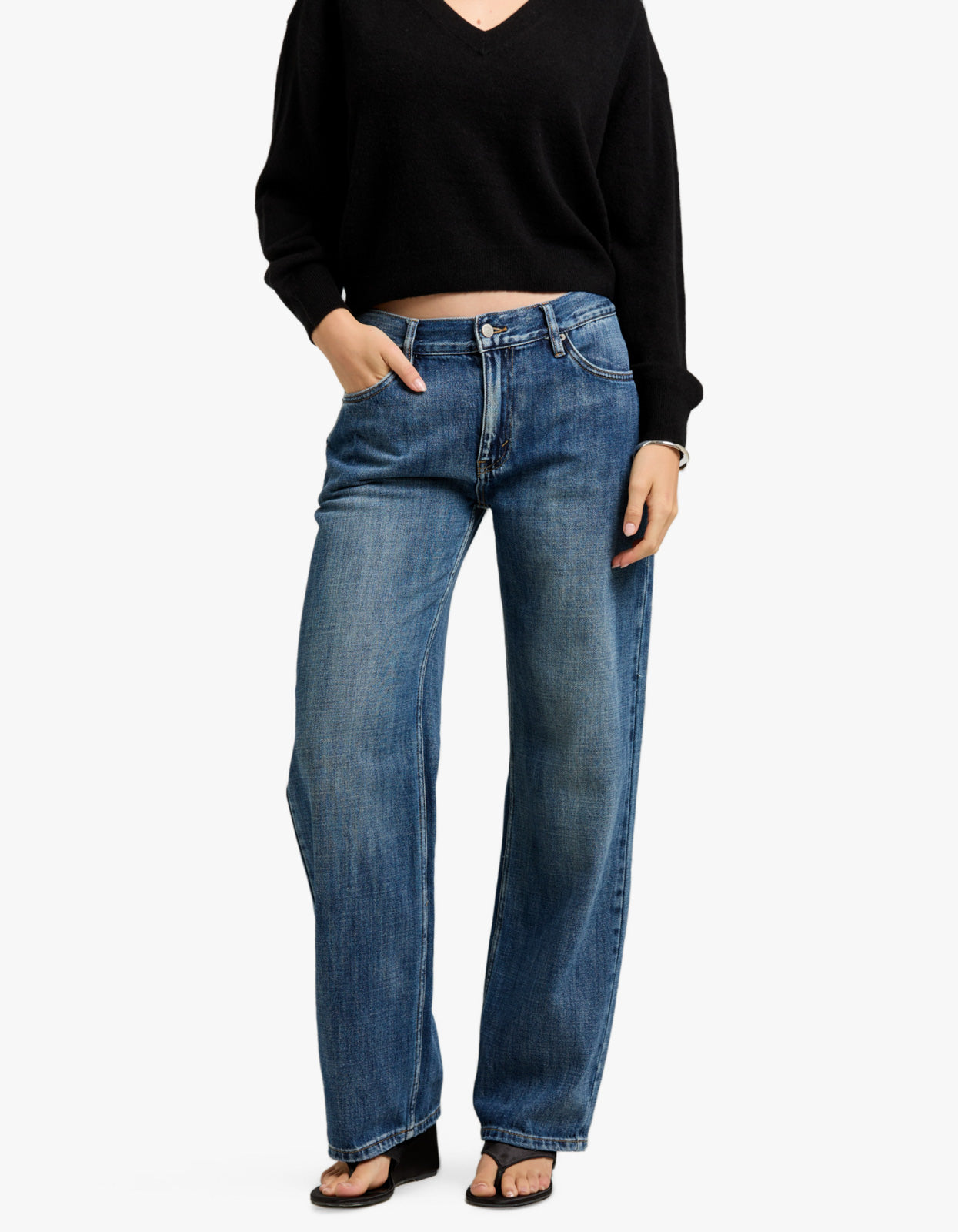 Avery Mid Rise Relaxed Jean - Tuscan Blue