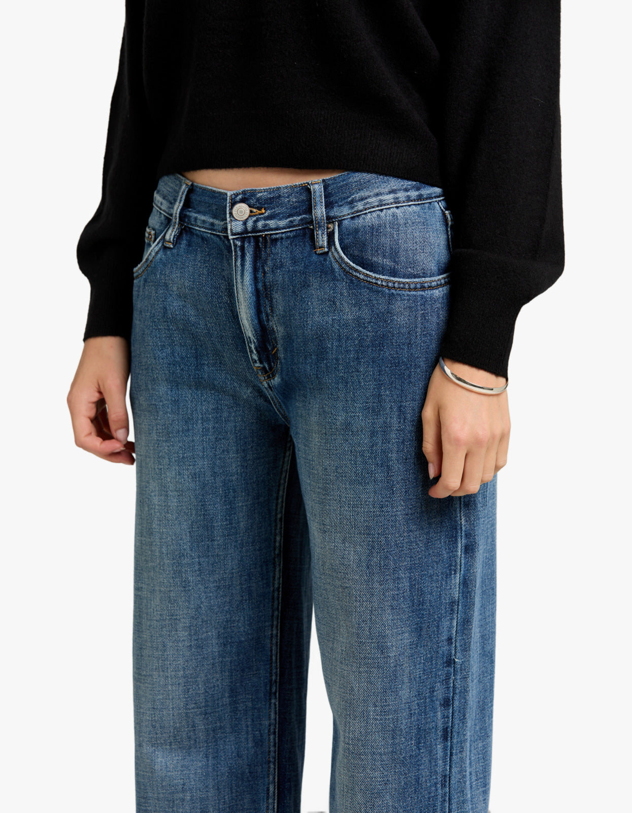 Avery Mid Rise Relaxed Jean - Tuscan Blue