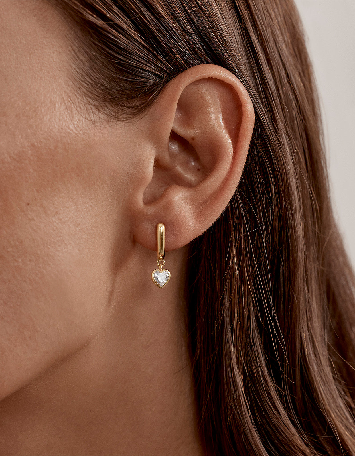 Love You More Hoop - 18K Gold Vermeil