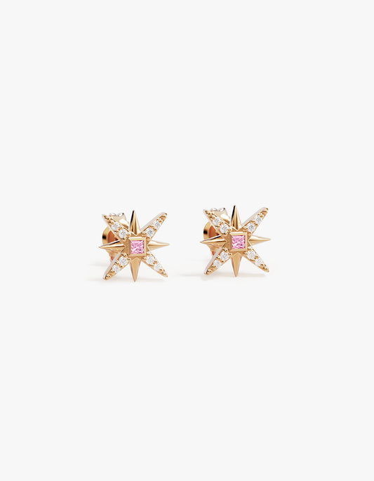 Starry Night Stud Earrings - 18K Gold Vermeil