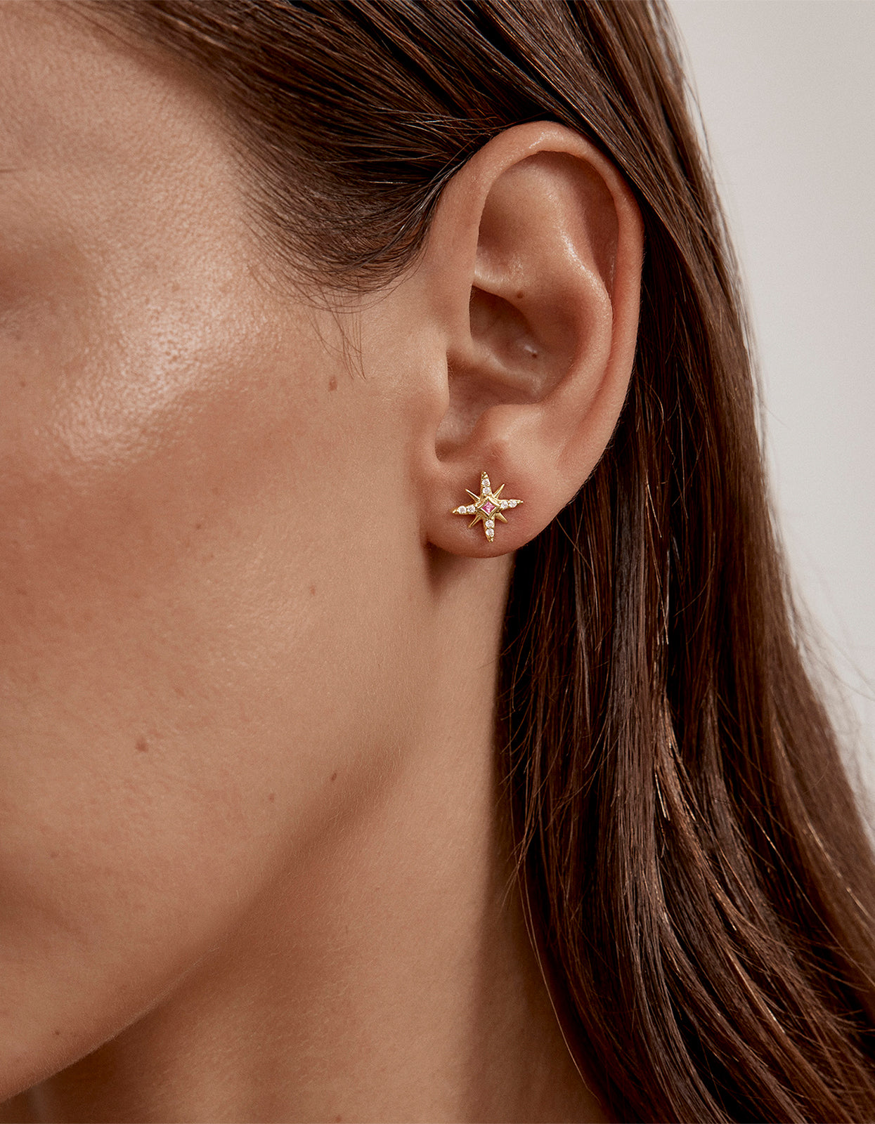 Starry Night Stud Earrings - 18K Gold Vermeil