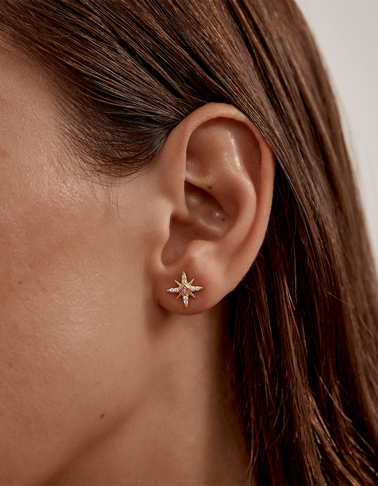 Starry Night Stud Earrings - 18K Gold Vermeil