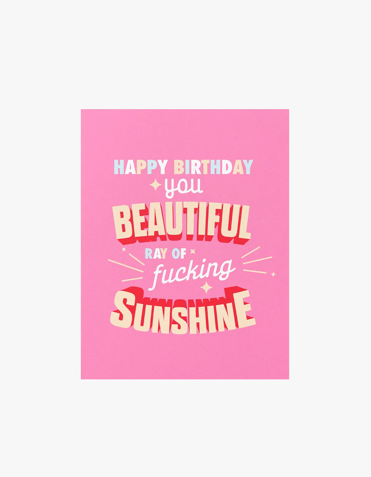 Sunshine Card - Pink