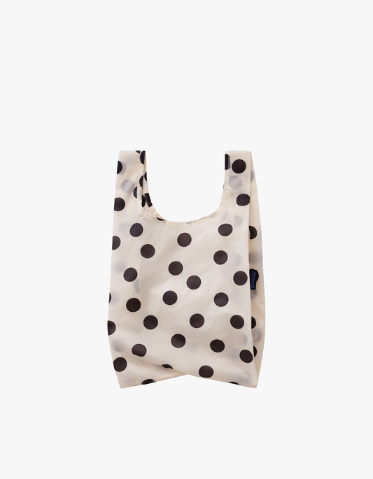 Baby Baggu - Cream And Black Polka Dot