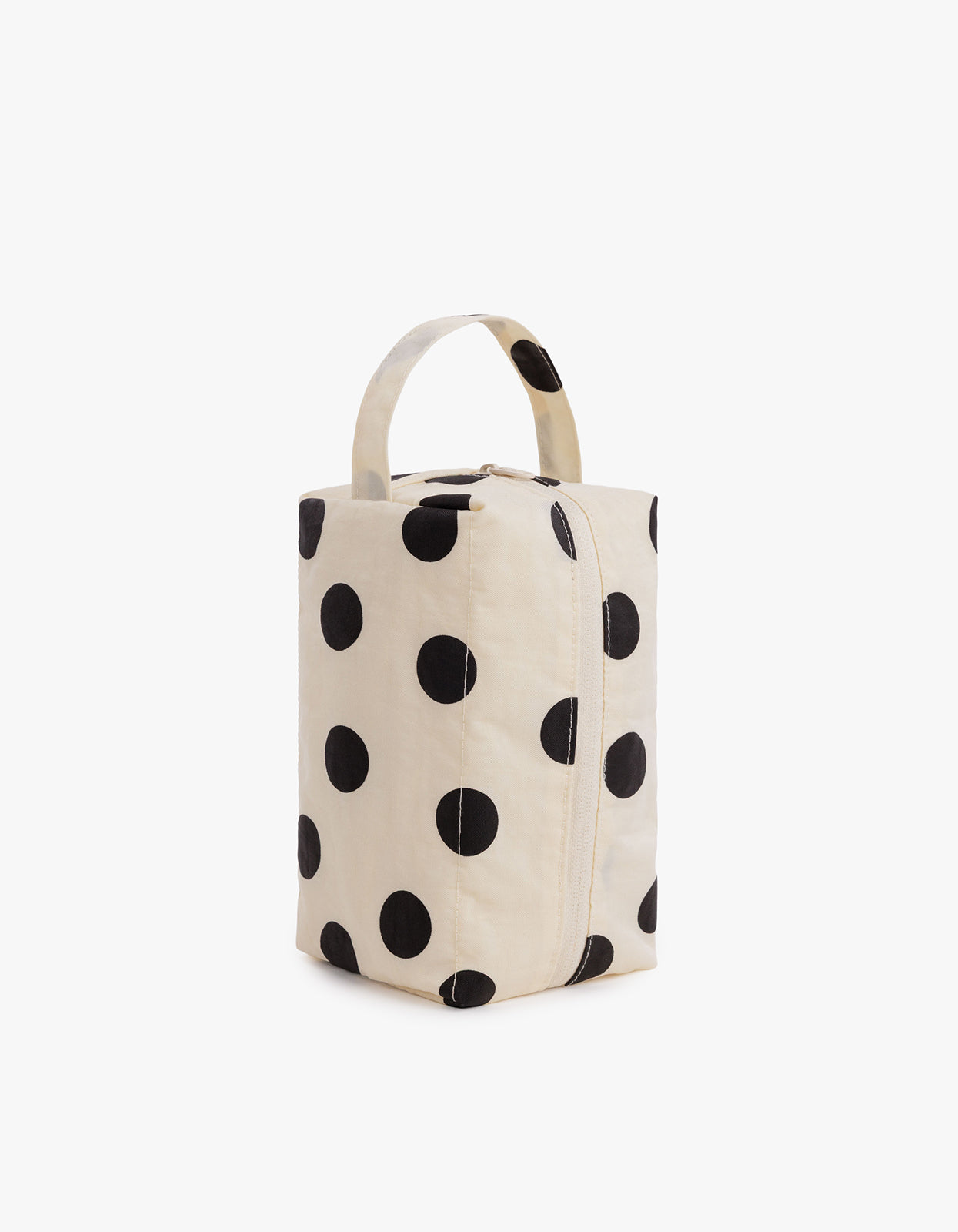 Dopp Kit - Cream And Black Polka Dot
