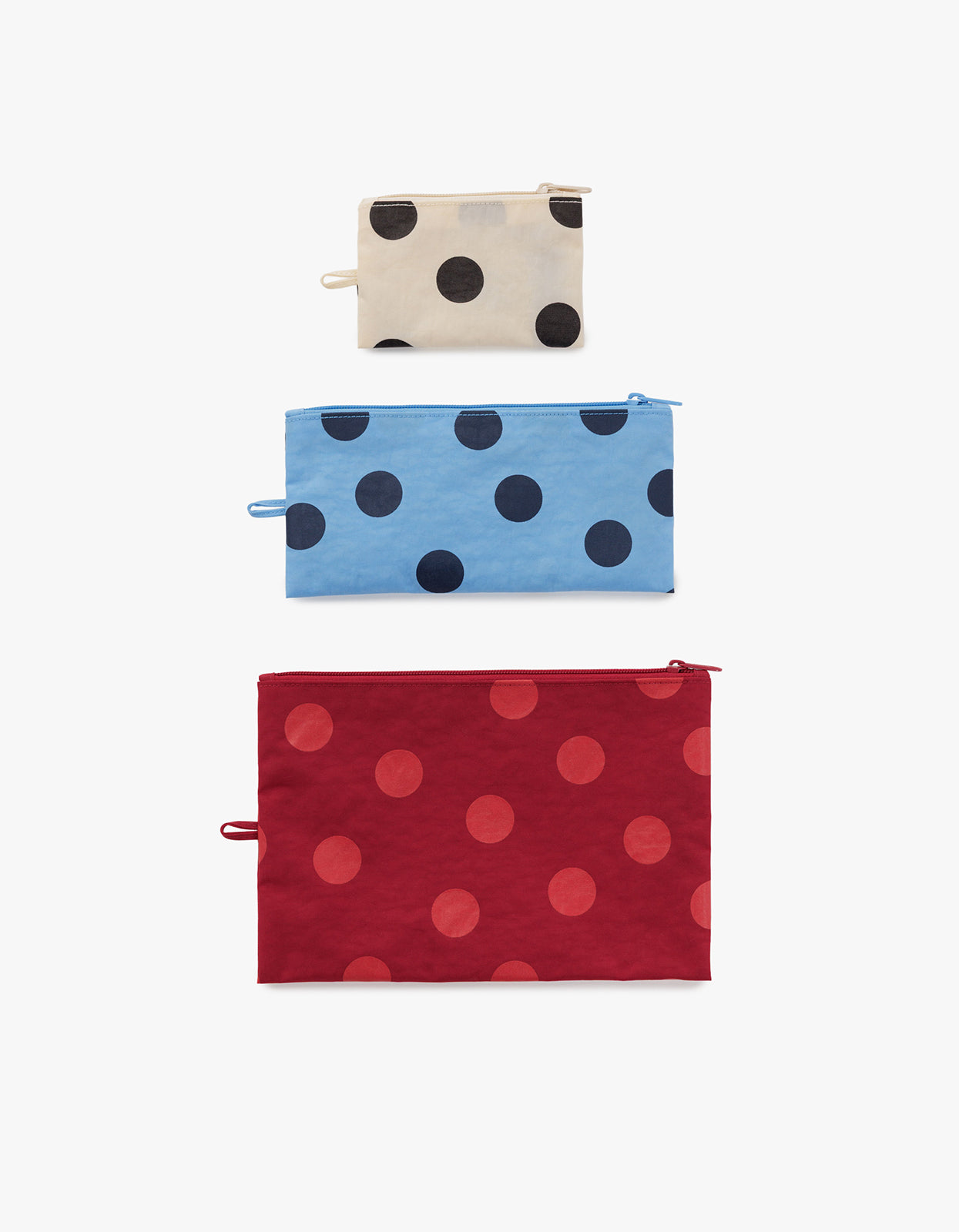 Flat Pouch Set - Polka Dot Mix