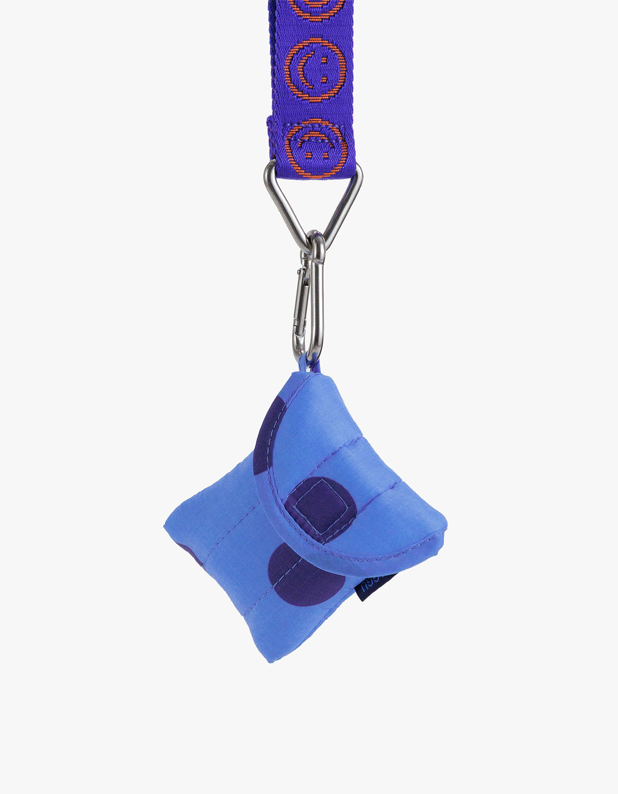 Puffy Earbuds Case - Blue Polka Dot