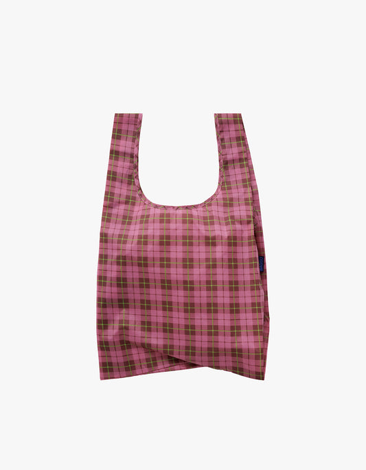 Standard Baggu - Azalea Pink Tartan