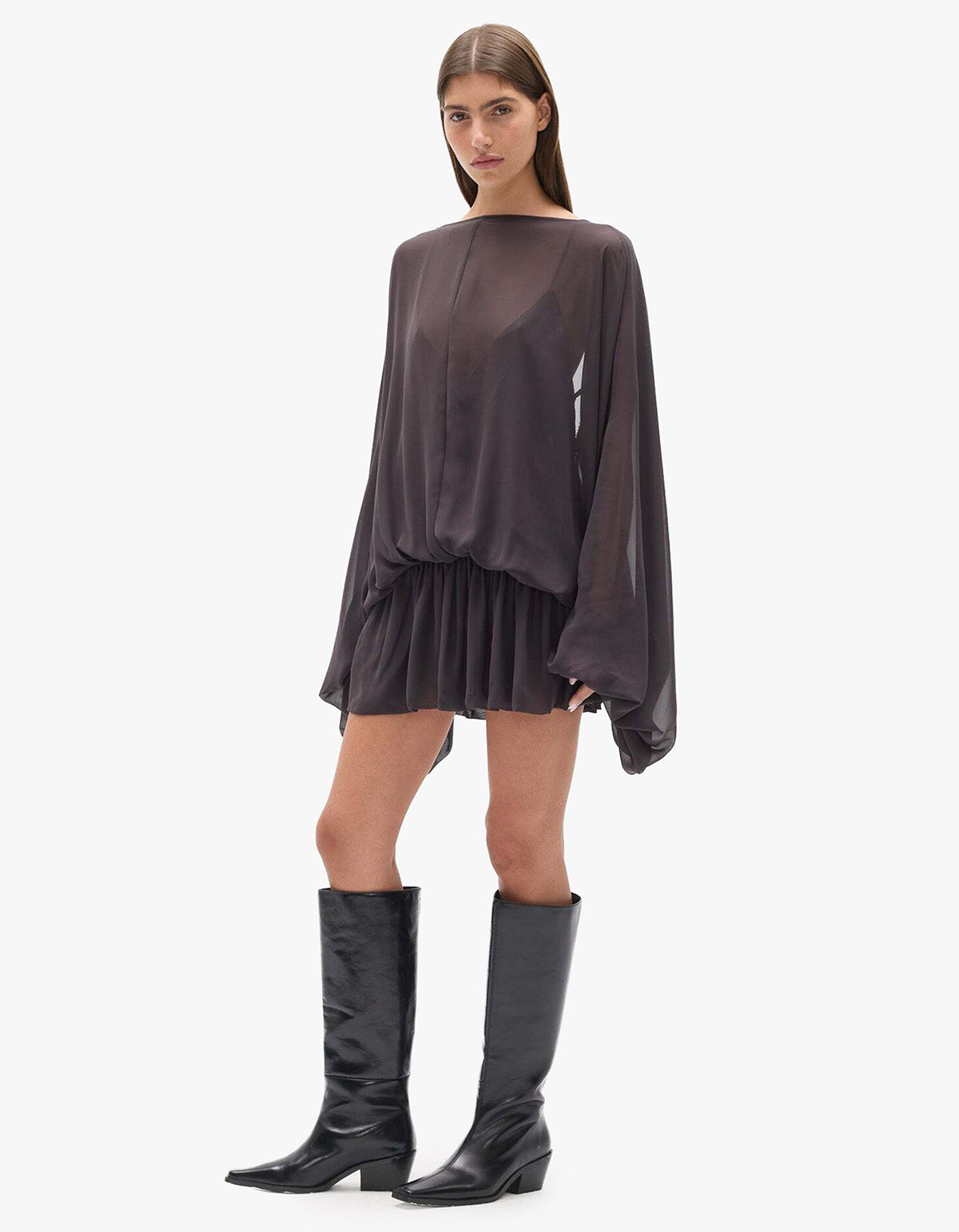 Evariel Mini Dress - Truffle