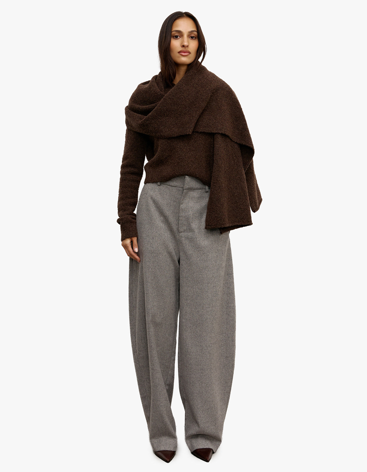 Soba Wool Scarf - Bear