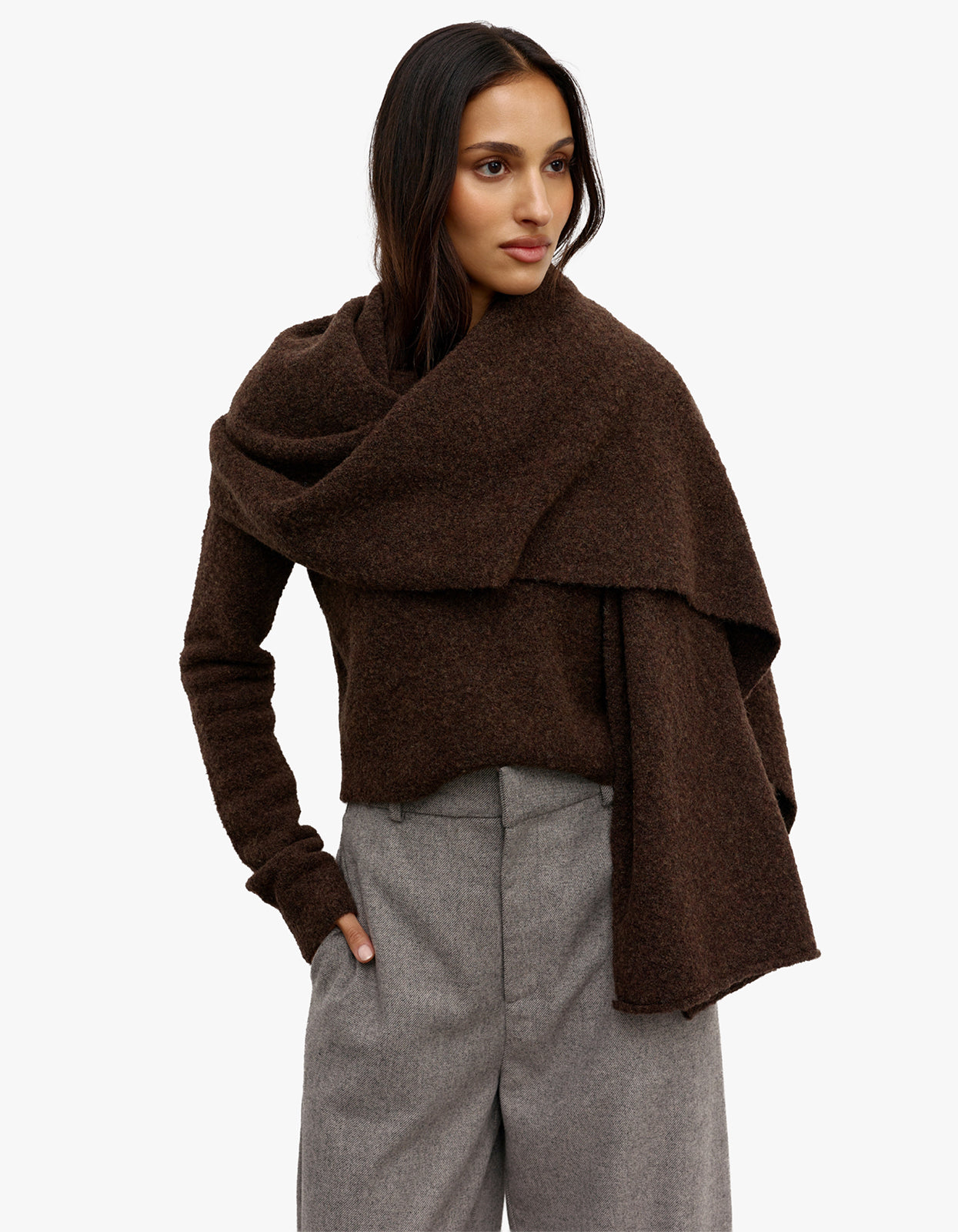 Soba Wool Scarf - Bear