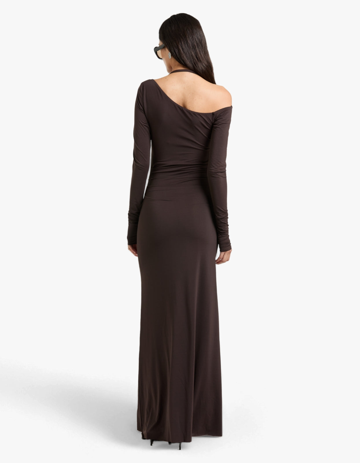 Court L/S Maxi Dress - Dark Chocolate