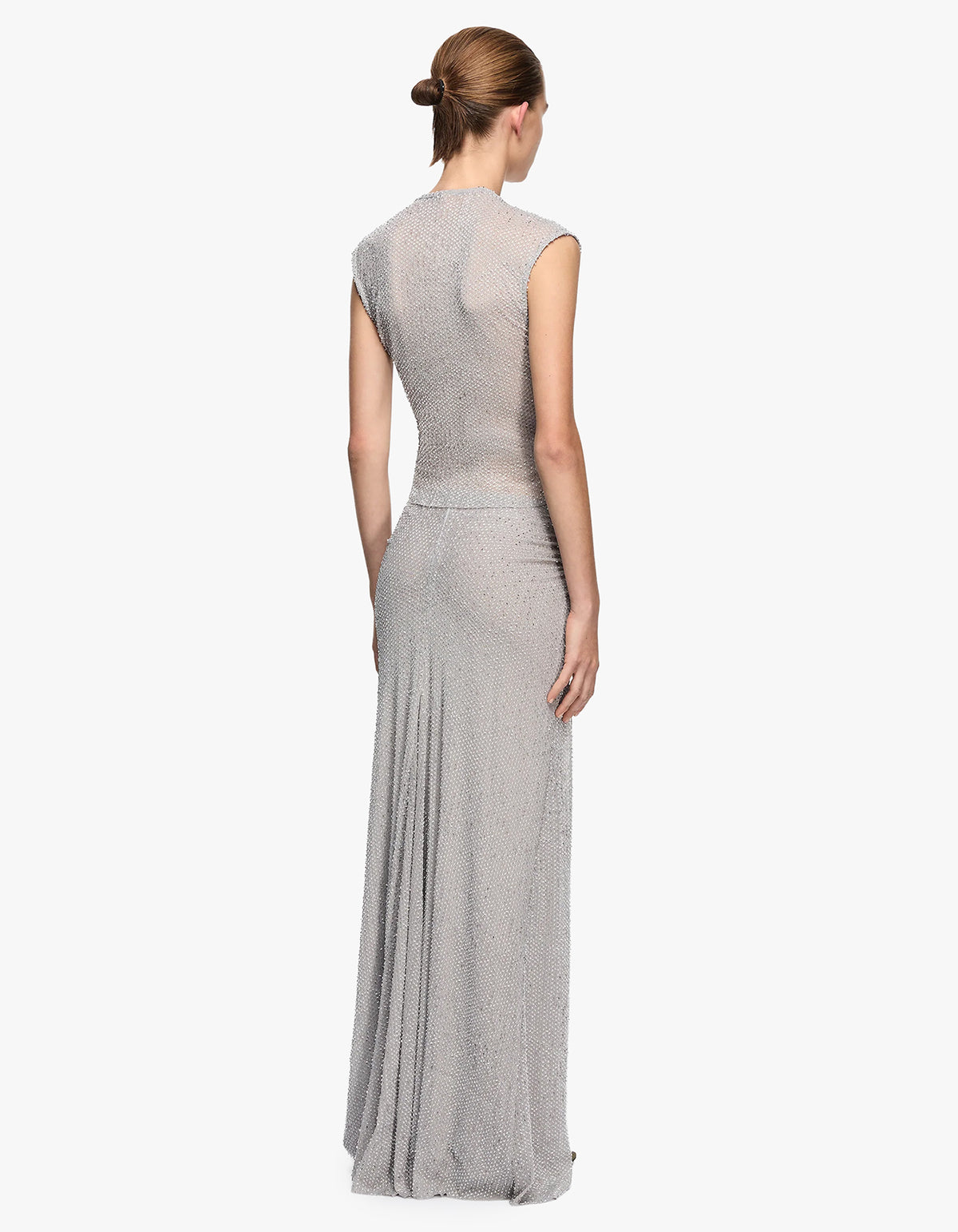Emiko Maxi Skirt - Silver