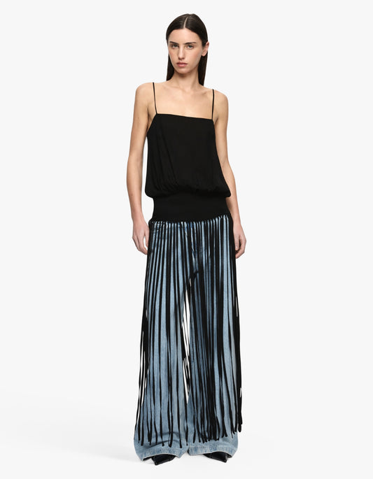 Melissa Fringe Top - Black