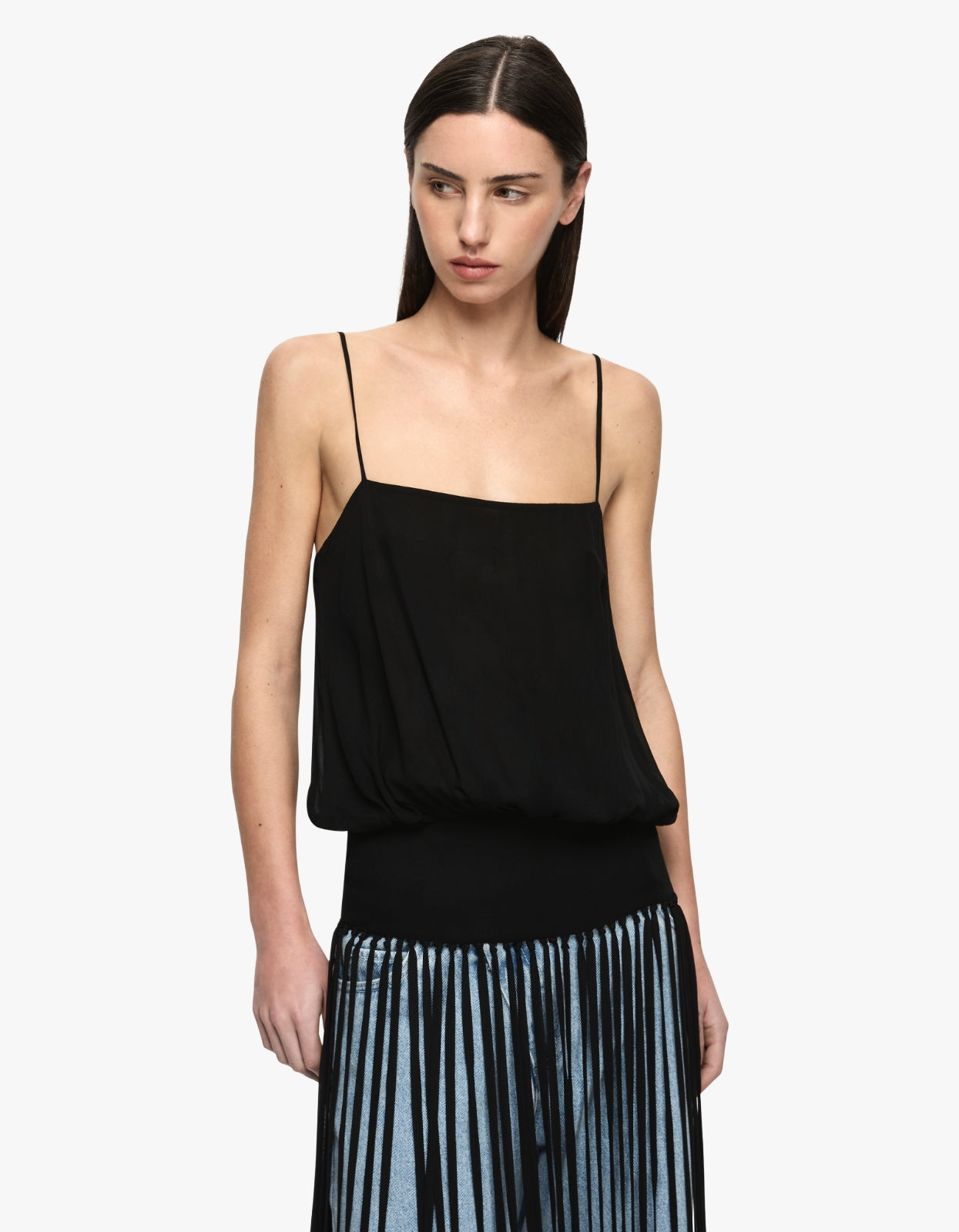Melissa Fringe Top - Black