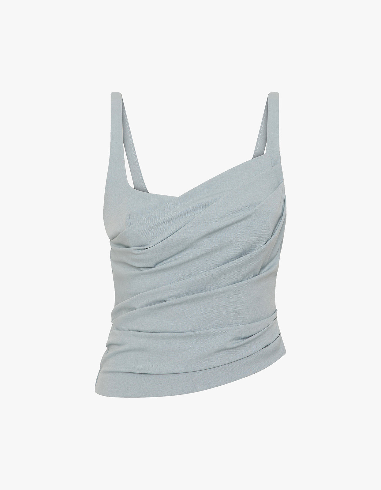 Selina Asym Top - Stone Blue