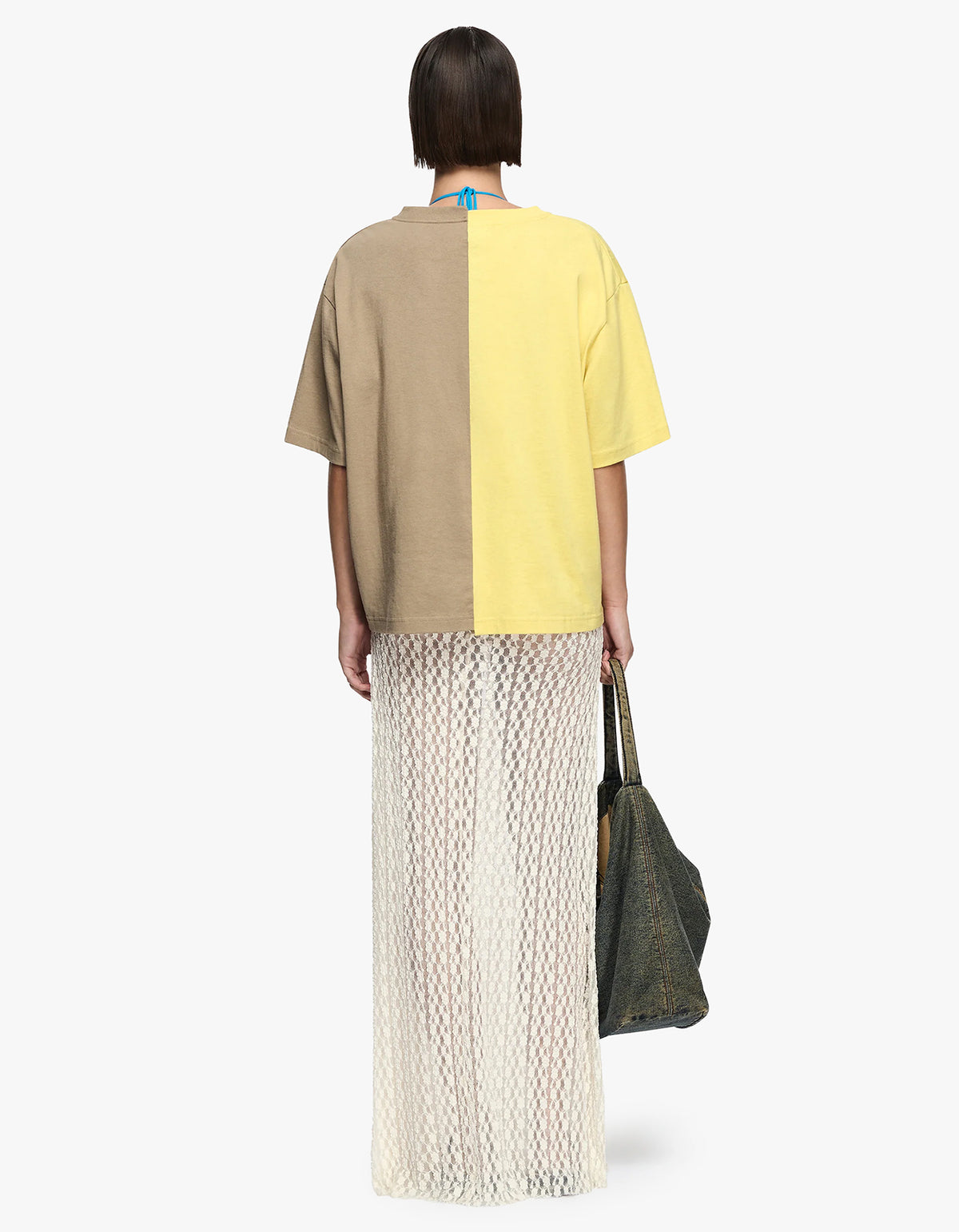 Surf More Tee - Citrus/Taupe