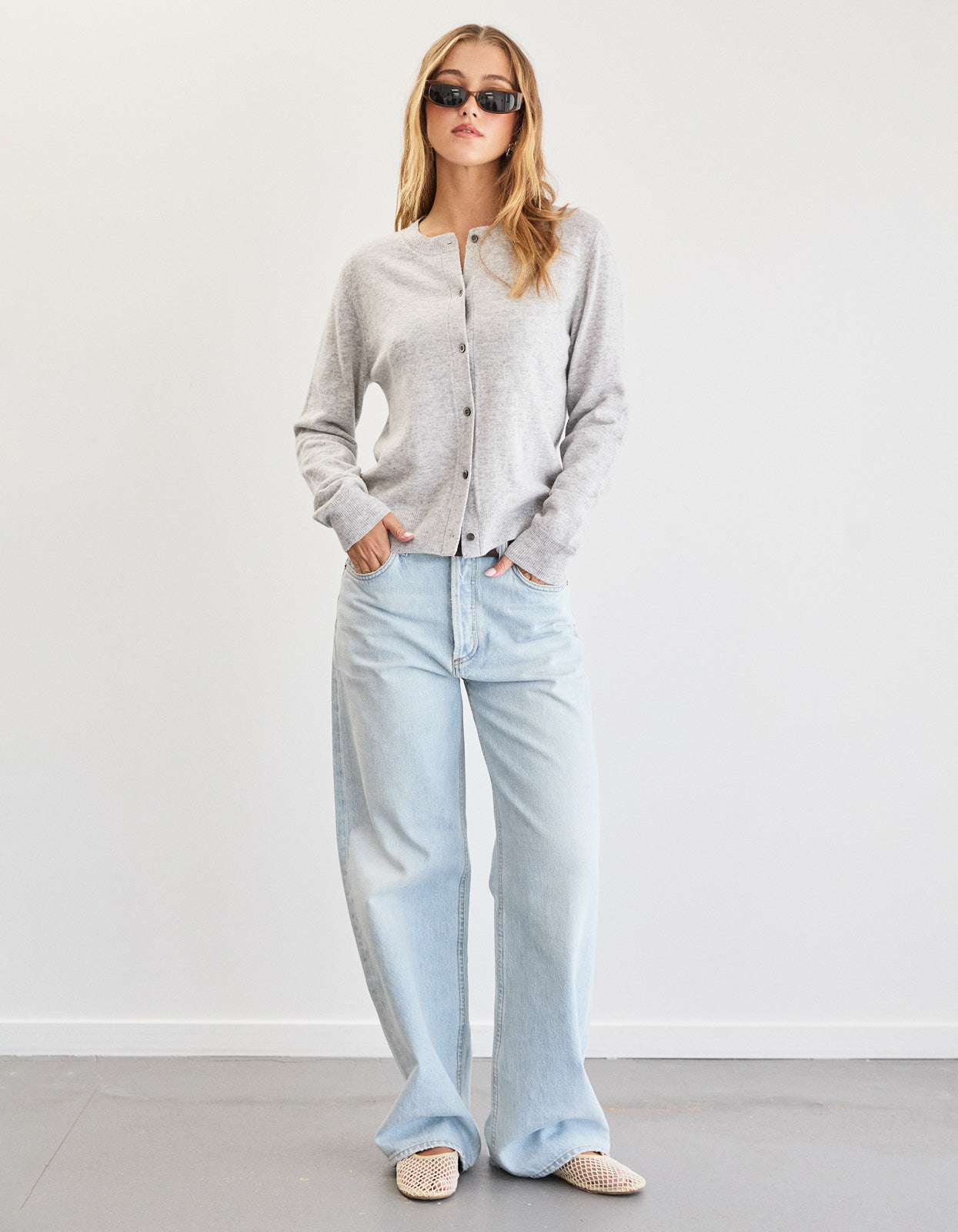 Blair Wool Cardi - Grey