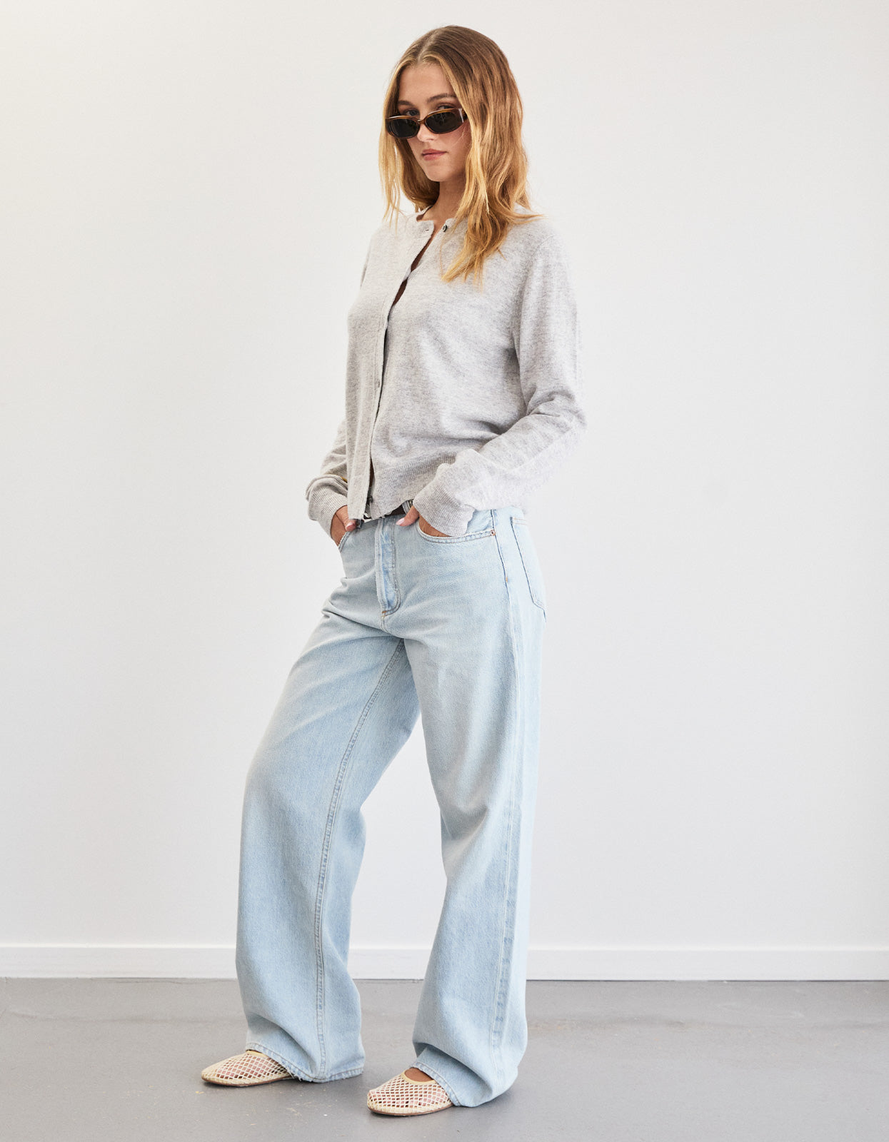 Blair Wool Cardi - Grey