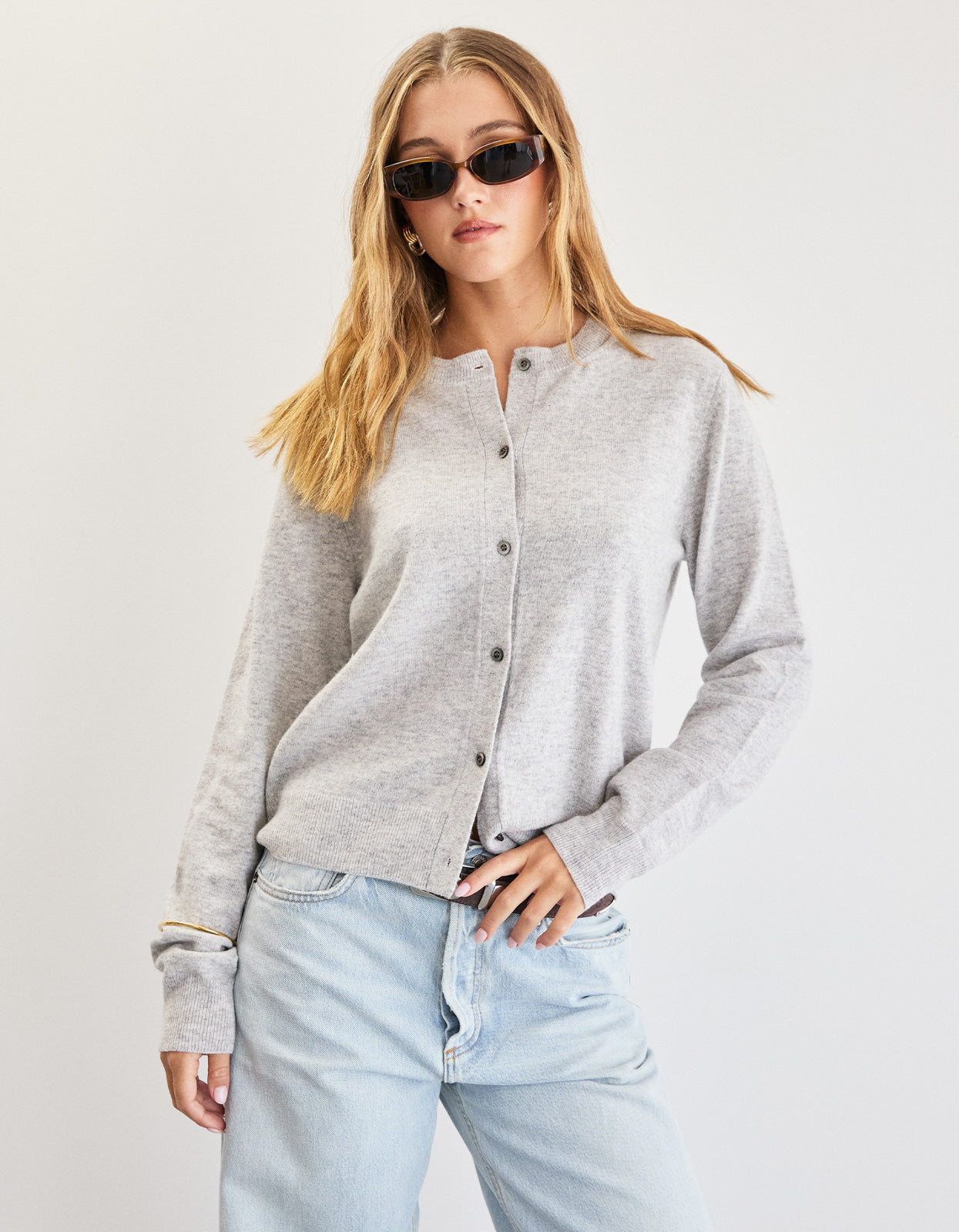 Blair Wool Cardi - Grey