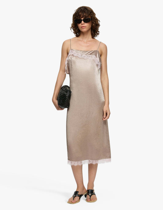Lily Dress - Grey/Pink