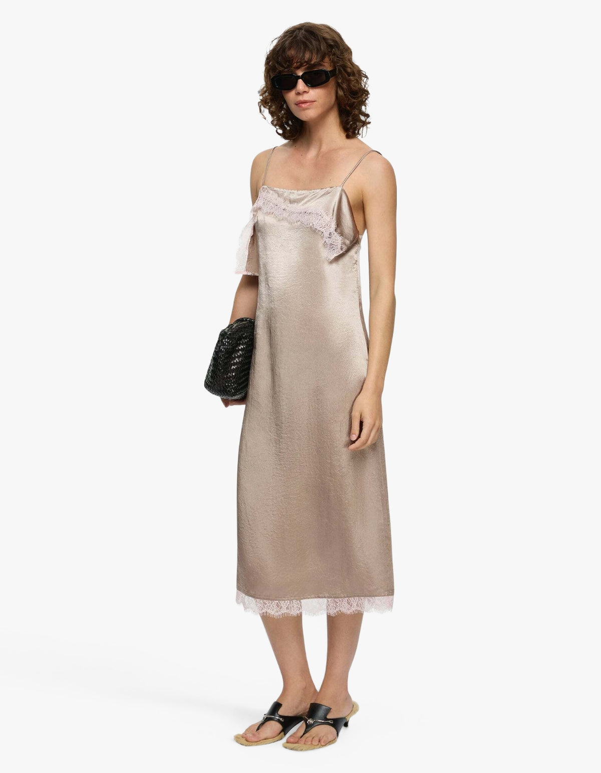Lily Dress - Grey/Pink
