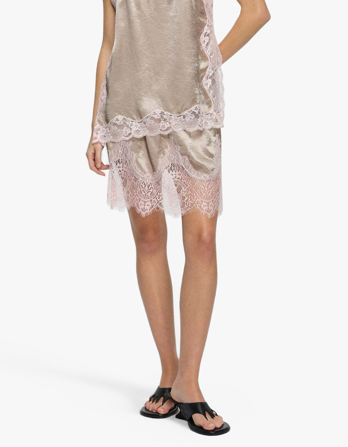 Lily Skirt - Grey/Pink