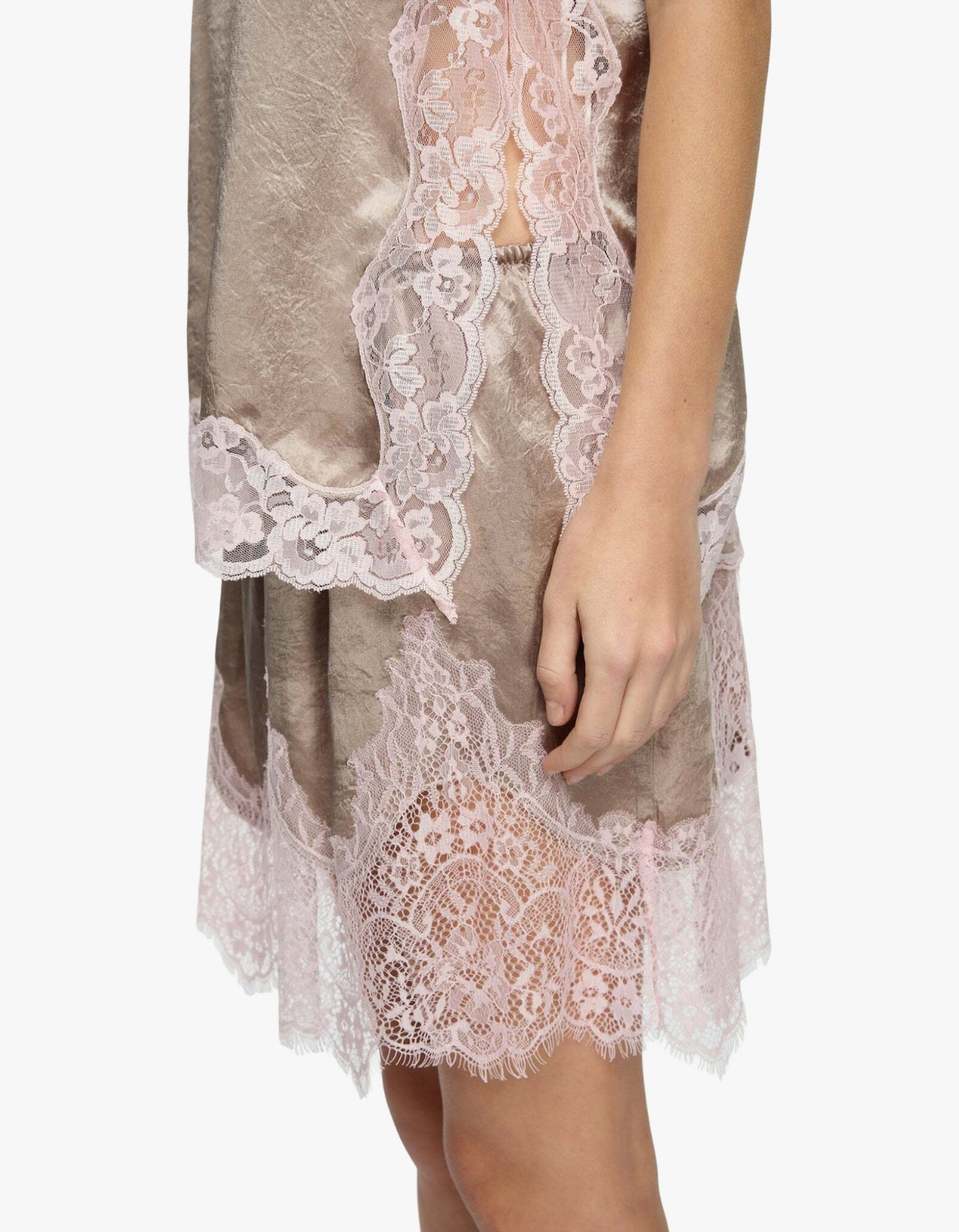 Lily Top - Grey/Pink