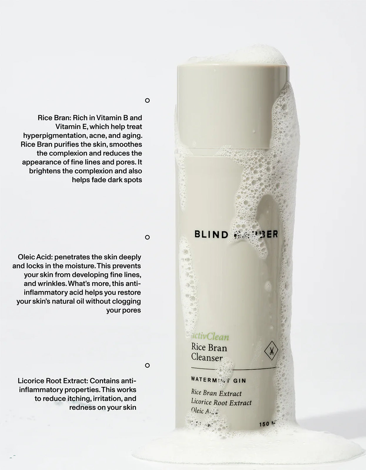 activClean Rice Bran Cleanser 150ml