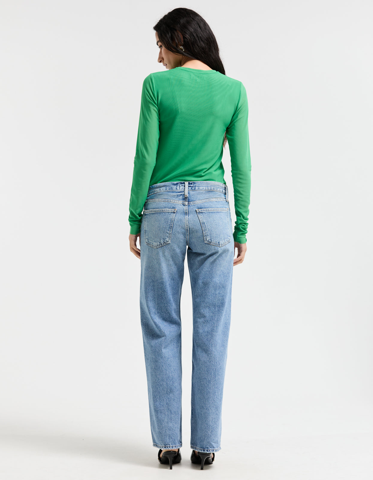 Bowery Mesh Top - Pop Green