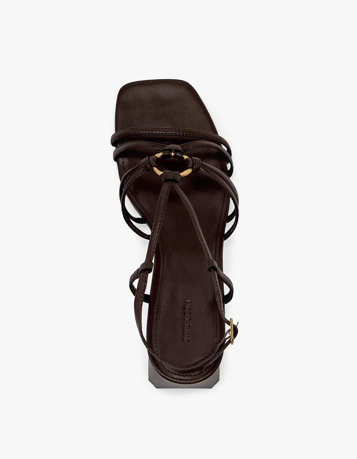 Piper Mid Heel Sandal - Chocolate