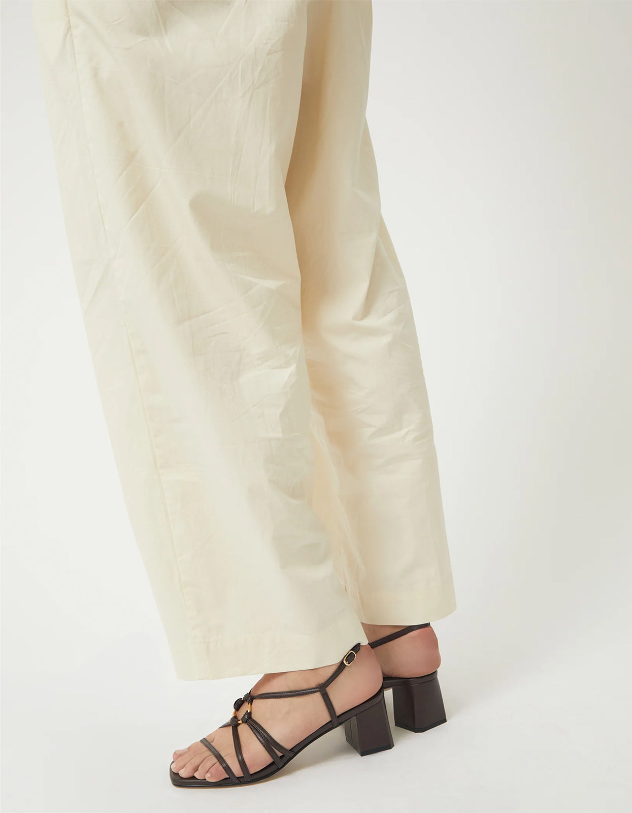 Piper Mid Heel Sandal - Chocolate