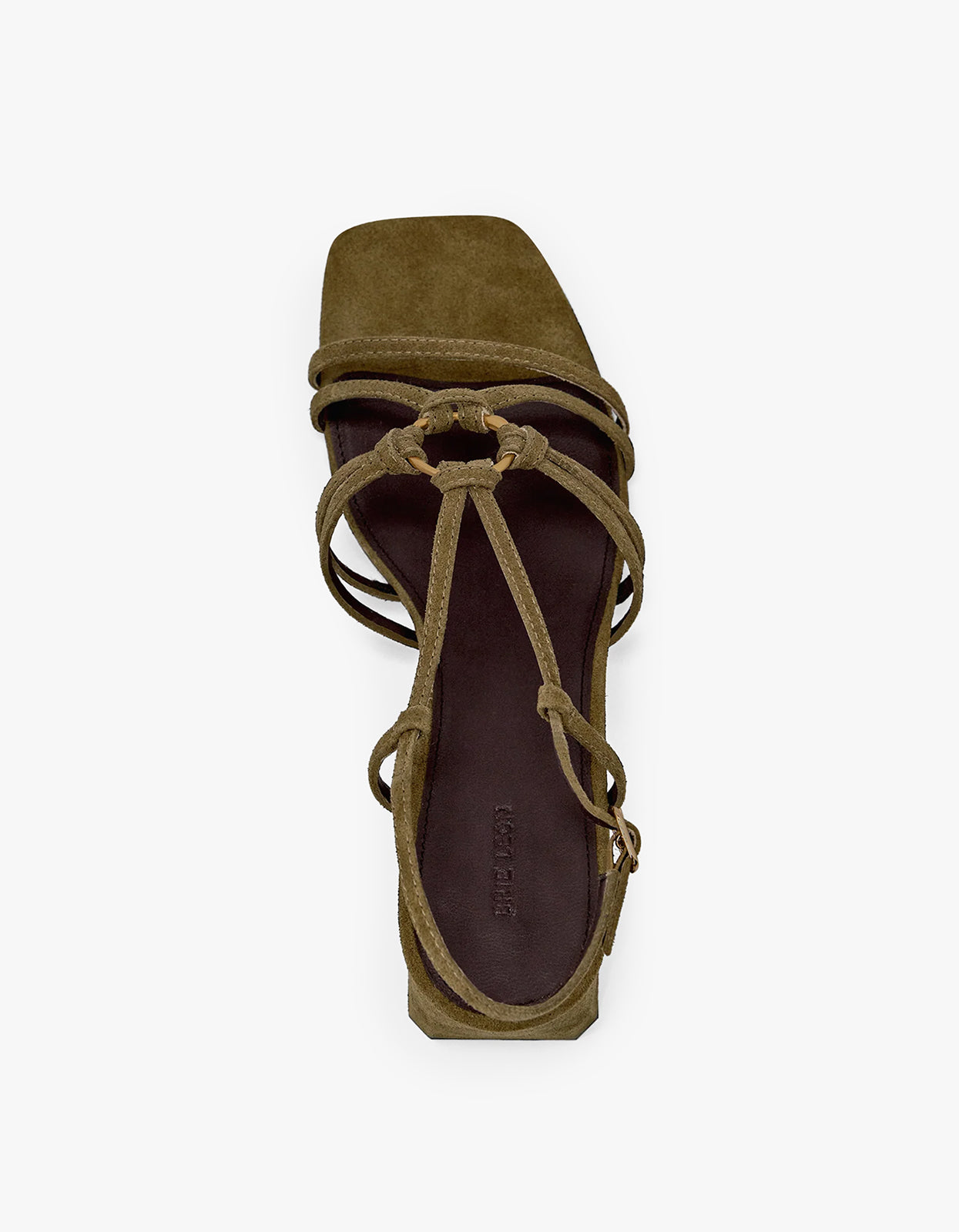 Piper Mid Heel Sandal - Moss